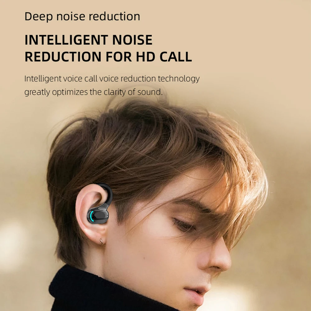 Auriculares F8 compatibles con Bluetooth 5,2, auriculares inalámbricos manos libres con Control de ruido, Audio estéreo con micrófono