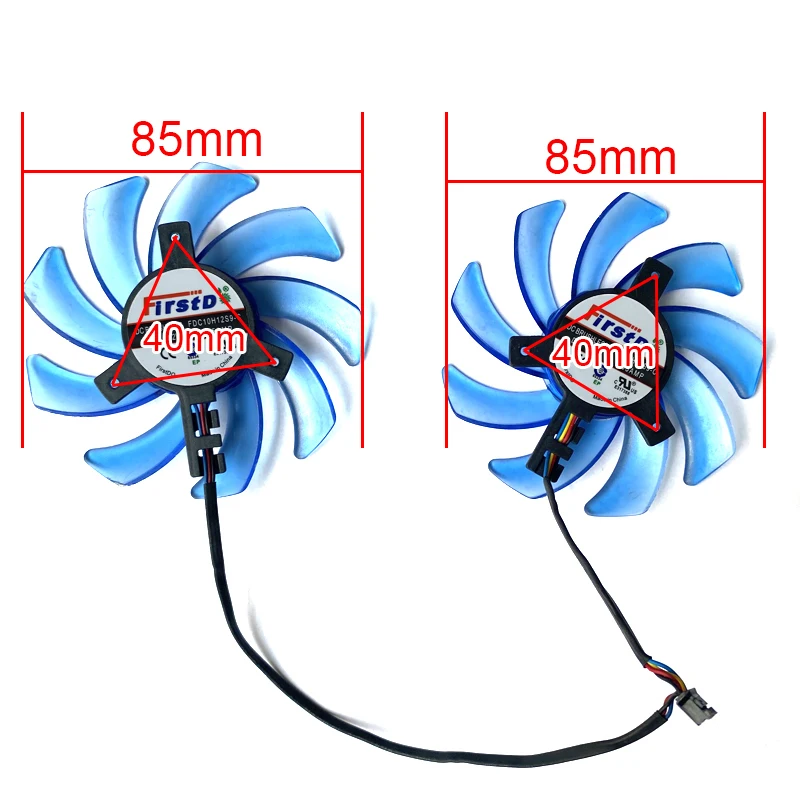 Ventilateur de carte vidéo pour son processeur RX470, 85mm, 4 broches, Original, pour RX 470 Turbo, 4 go, RX 470 OC, 4 go, RX474, RX570
