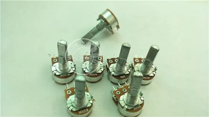 Type WH148 double potentiometer A10K-100K B50k 100K handle length 25MMF