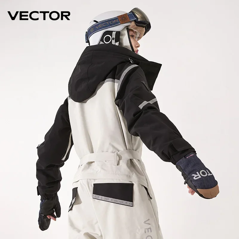 Vector Damen Herren Outdoor Double Board Snowboard Wasserdicht Verschleißfest Halbabnehmbare Handschuhe 3M Baumwolle