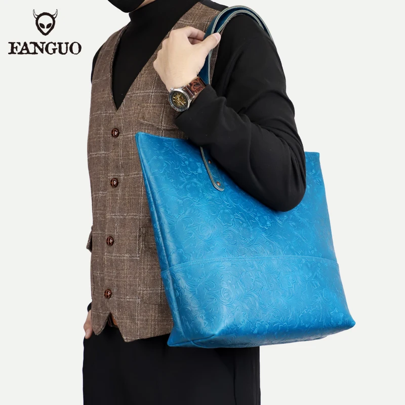 Bag female 2026 new women's commuter leather Tote bag senior sense of autumn and winter large capacity handheld large bag