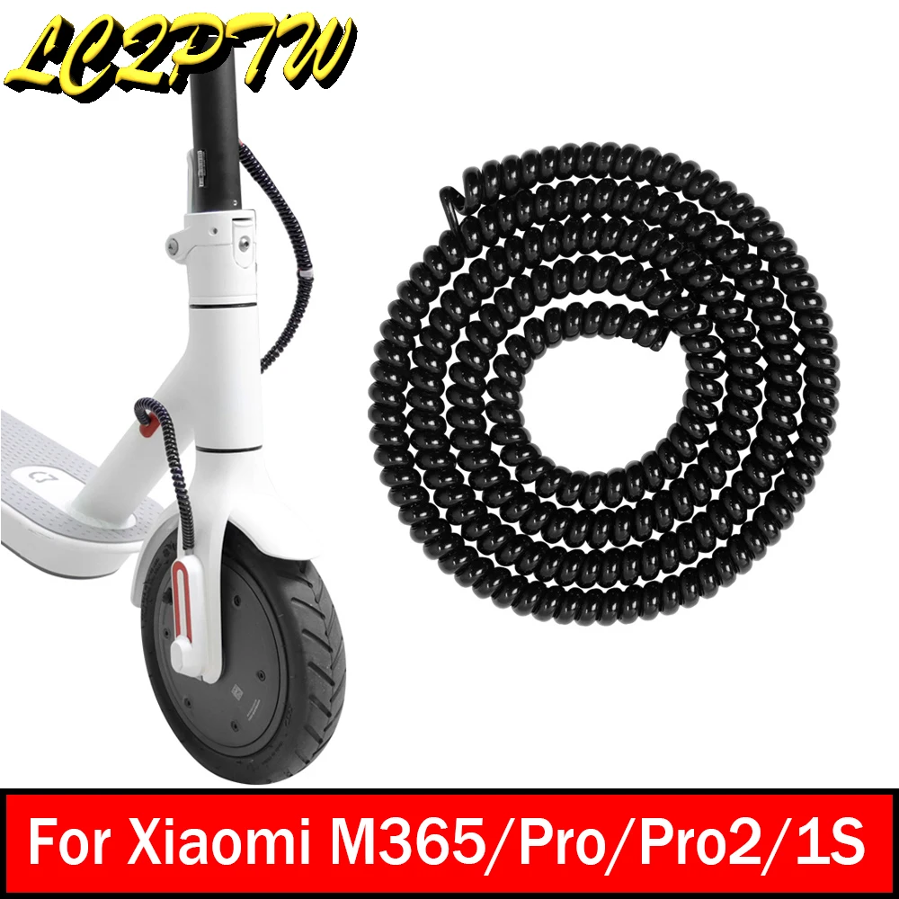 1m Line Organizer Pipe Protection Spiral Wrap Winding Cable Wire Protector Cover Tube for xiaomi M365/Ninebot Electric Scooter