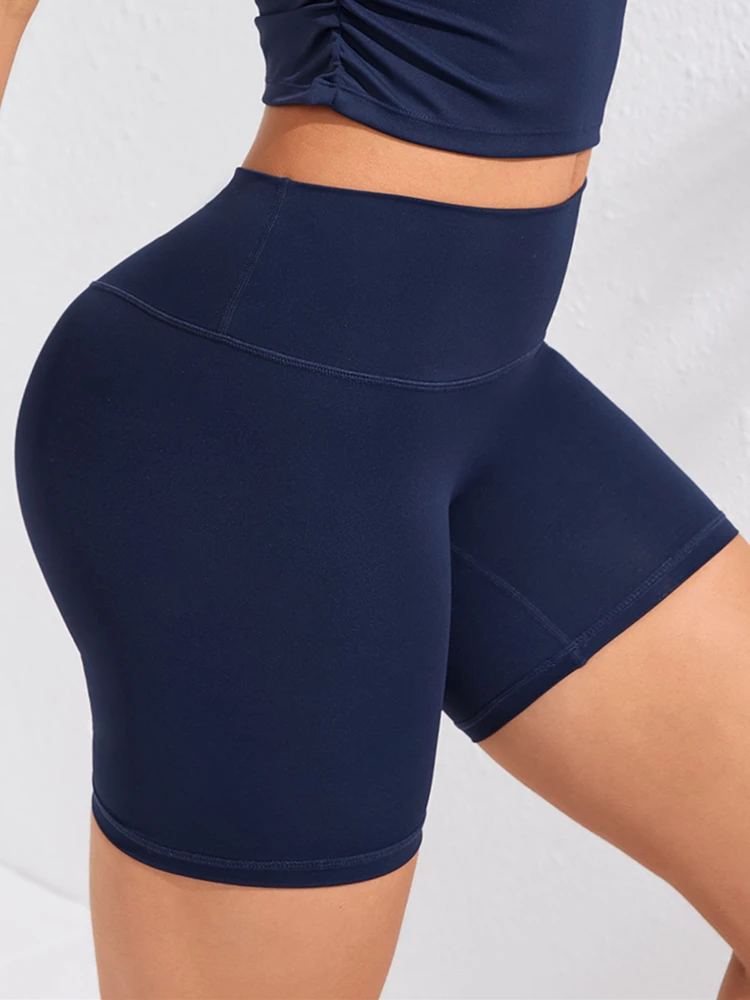 Sexy vysoký pás sportovní krátký ženy fitka legging šortky dívčí rychlý schnoucí fitness striktní activewear léto cvičení šortky