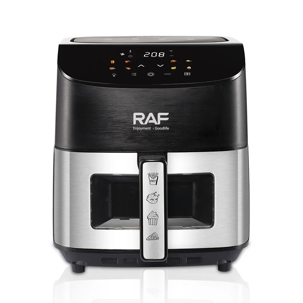 for RAF 1500W Multi-functional Smart Air Fryers Temperature Control for Baking Touch Screen Visible Window Touch Control