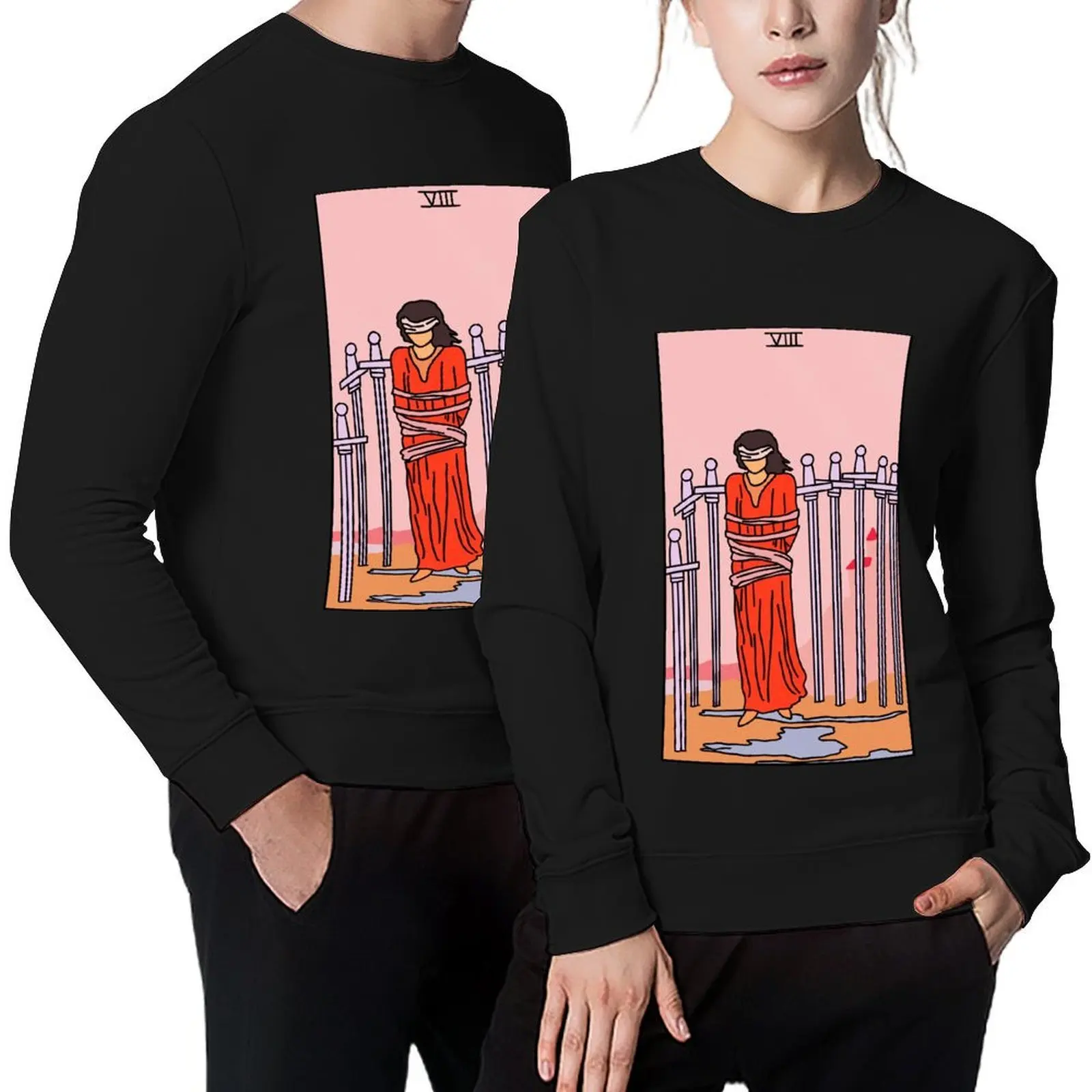 

8 of Swords Pullover fashion men men wear tracksuit men winter clothes new sweatshirt