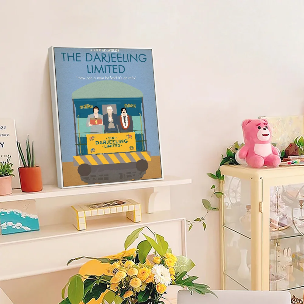 1 قطعة 23 تصاميم ويس أندرسون فيلم دارجيلينغ المحدودة ورق أبيض ذاتية اللصق ملصق فني ورق مقاوم للماء ملصق جدار ديكور #4