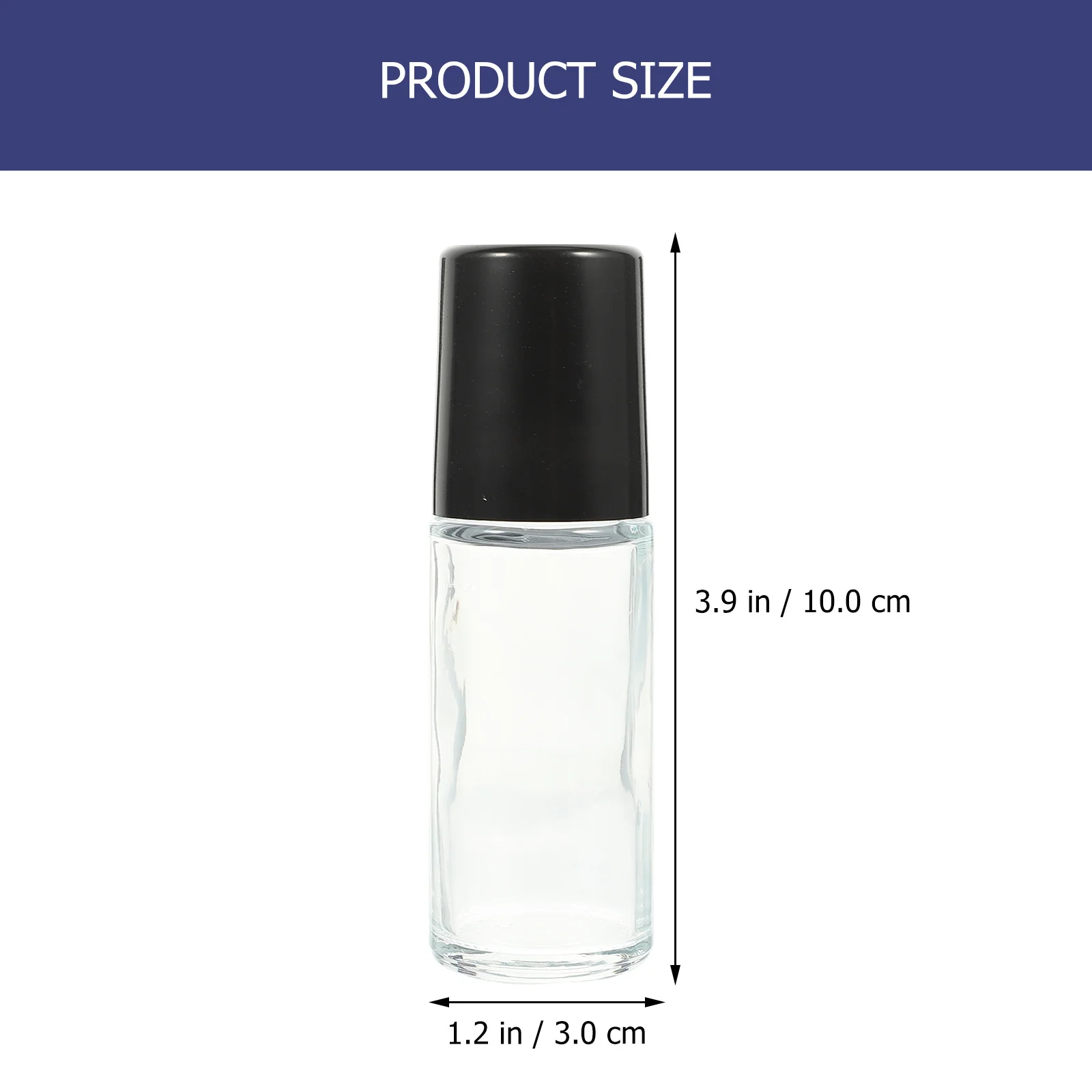 

5Pcs Glass Roller Bottles Travel Portable Essential Oil Roller Bottles Small Leak Proof Refillable Storage Roll on