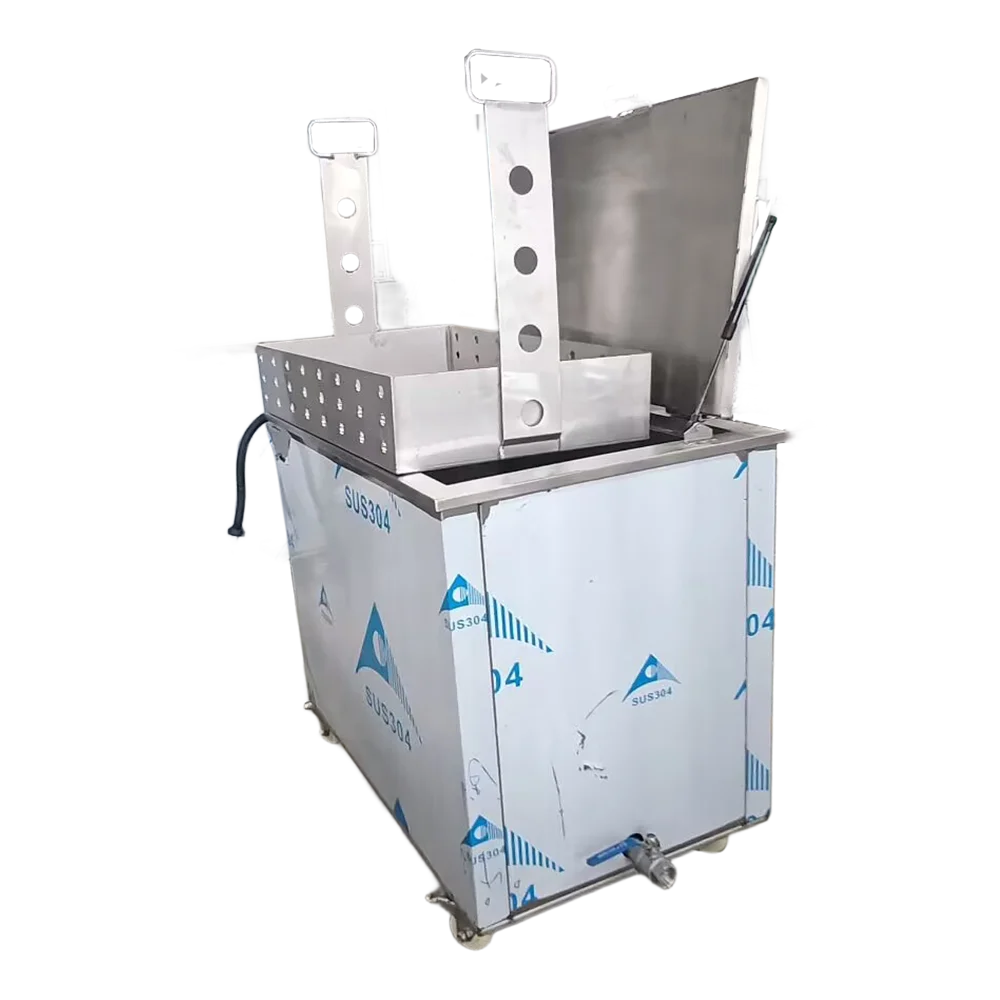 Stainless Steel Heated Soaking Tank High Temperature Degreasing Equipment For Commercial Kitchen Range Hood Filter Oil Removal
