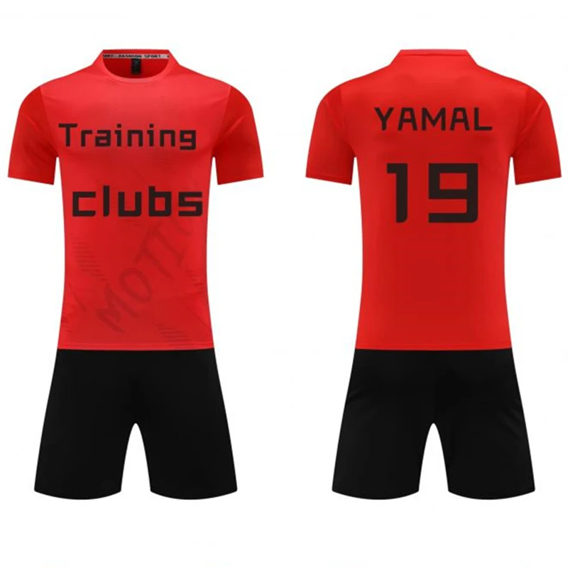 

Оптовая продажа, индивидуальный комплект высококачественных футбольных трикотажных изделий, модная спортивная футбольная форма с полосатым принтом для тренировок, в комплект входит имя логотипа