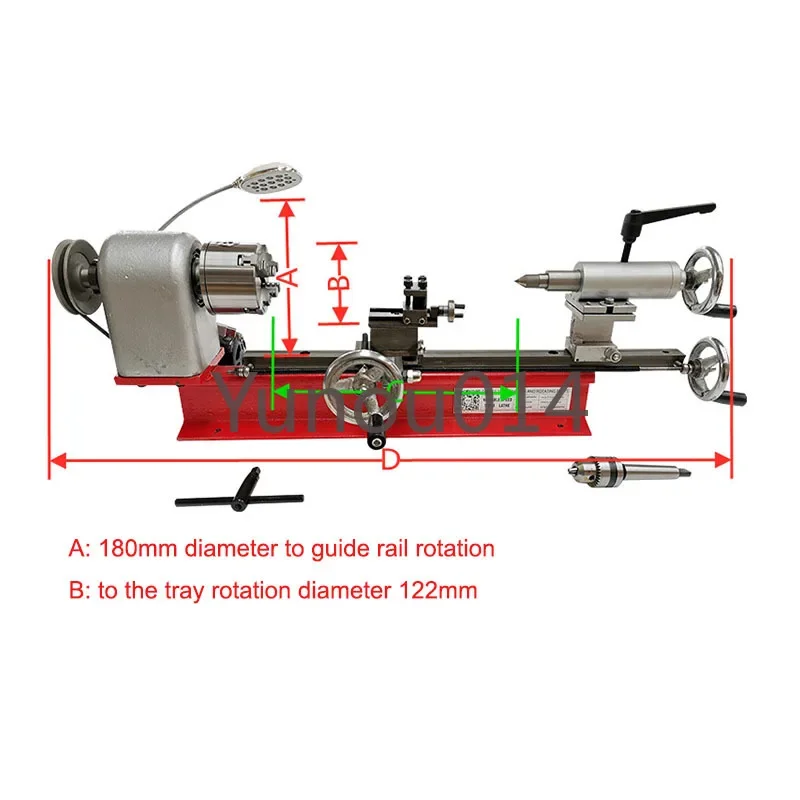 Mini Miniature Desktop Lathe, Metal, Clock, Woodworking, Wenwan, Home Instrument, DIY