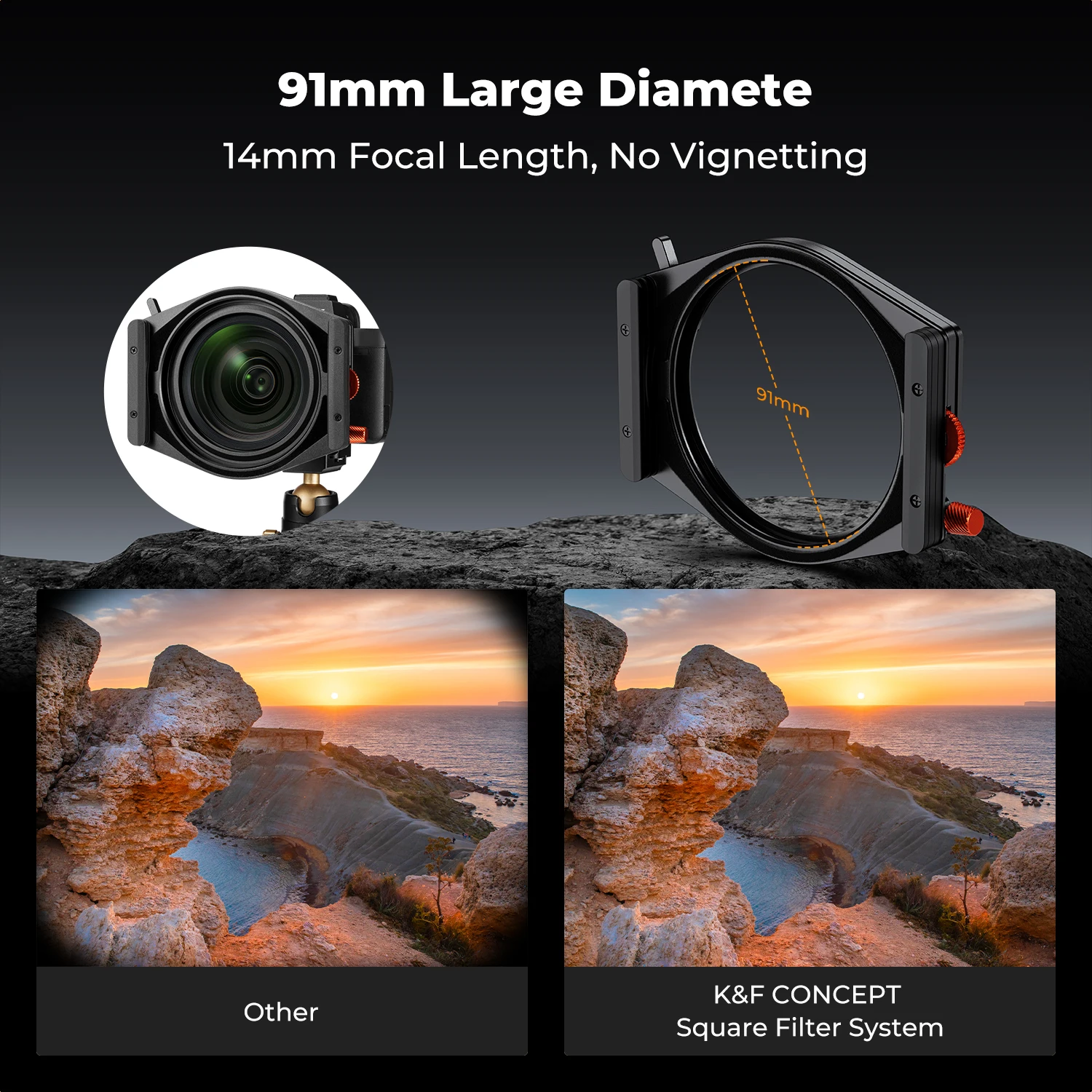 K & F KONZEPT Platz Filter Halter System Pro Kit Multi-Beschichtet Neutral Dichte ND8 ND64 ND1000 CPL Filter set für Kamera Objektiv DSLR