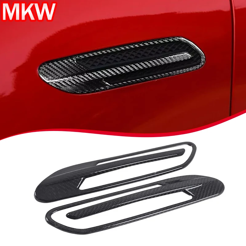 

For Mercedes Benz AMG GT50 X290 GT50 GT 53 GT63 2019+ Real Dry Carbon Fiber Car Side Vents Air Outlet Vent Trim Car Accessories