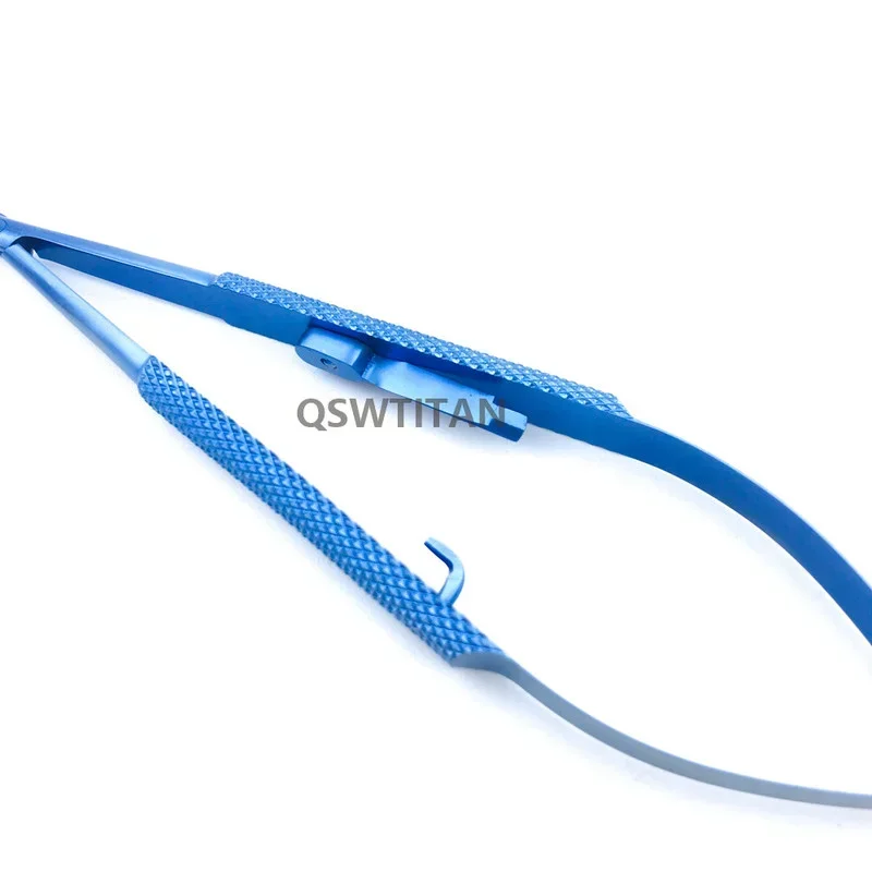 Barraquer Titanium alloy Needle Holder Without lock / With lock curved Ophthalmic surgical instrument
