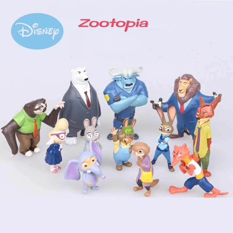 새롭고 귀여운 놀라운 Zootopia 동물 액션 피규어 장난감 토끼 주디 호프스 여우 닉 와일드 영화 어린이 선물 컬렉션