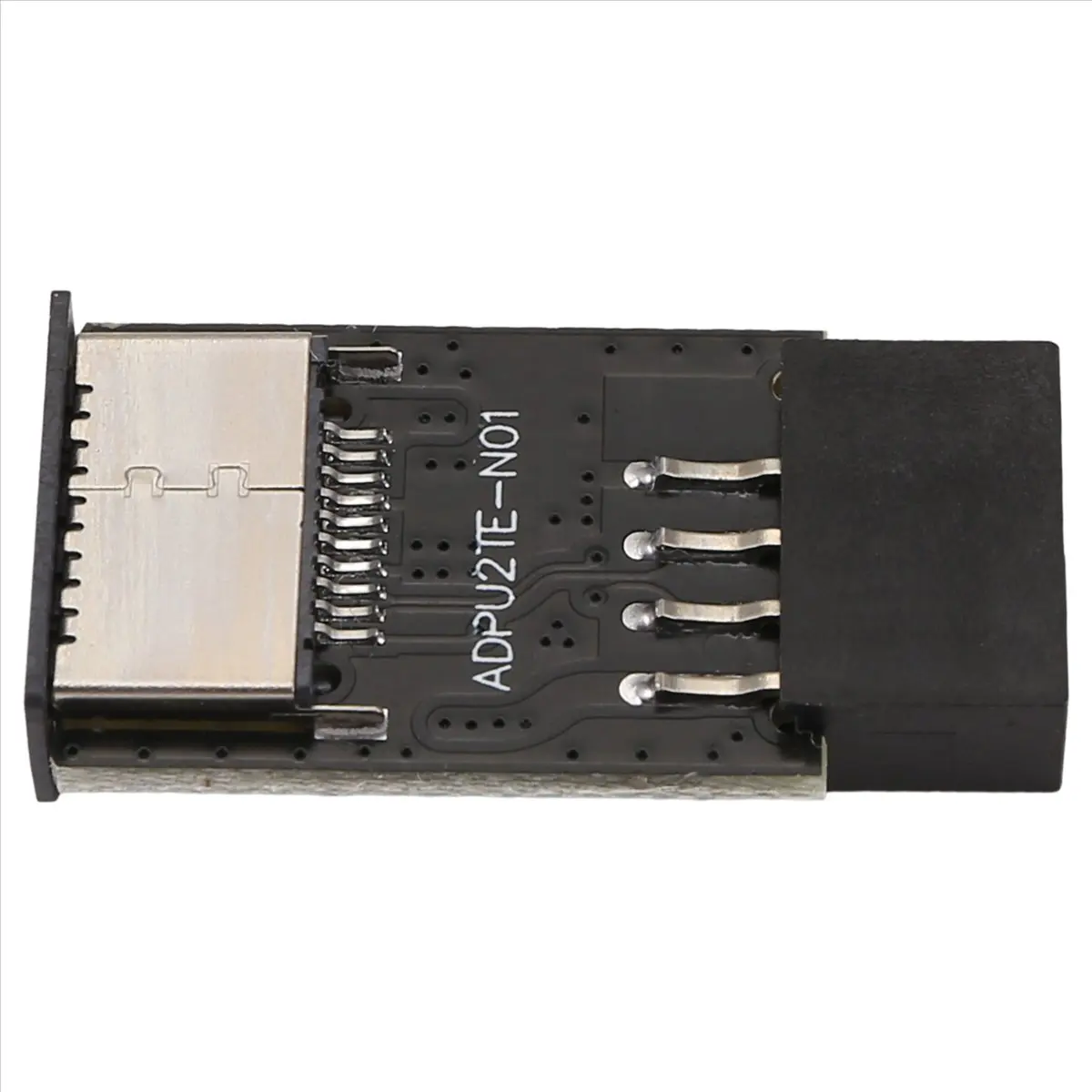 #(Upgraded)Motherboard USB2.0 9Pin to TYPE-C A-KEY Front Connector Converter USB3.2 TYPE-E Interface Header Adapter