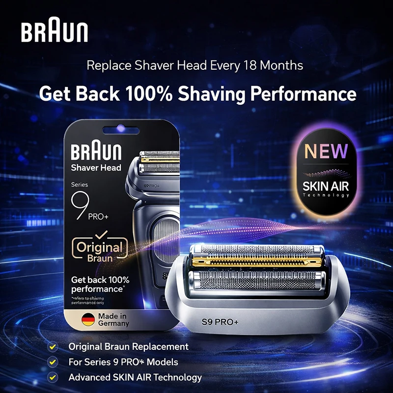

Сменное лезвие для бритвы Braun 96M, совместимое с Braun S9, S9PRO, S9PRO, а также с моделями 9090CC, 9240S, 9350S, 9370S, 9385CC, 9390CC.