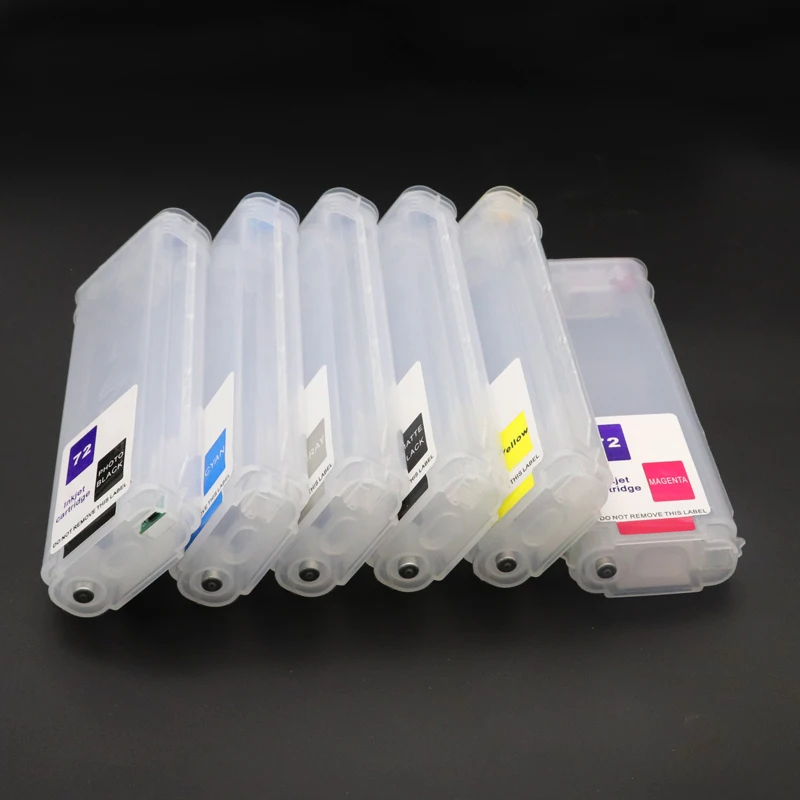 1pc 130ml For HP 72 Refill Ink Cartridges With ARC For HP Designjet T610 T620 T770 T790 T1100 T1300 T2300 Printer