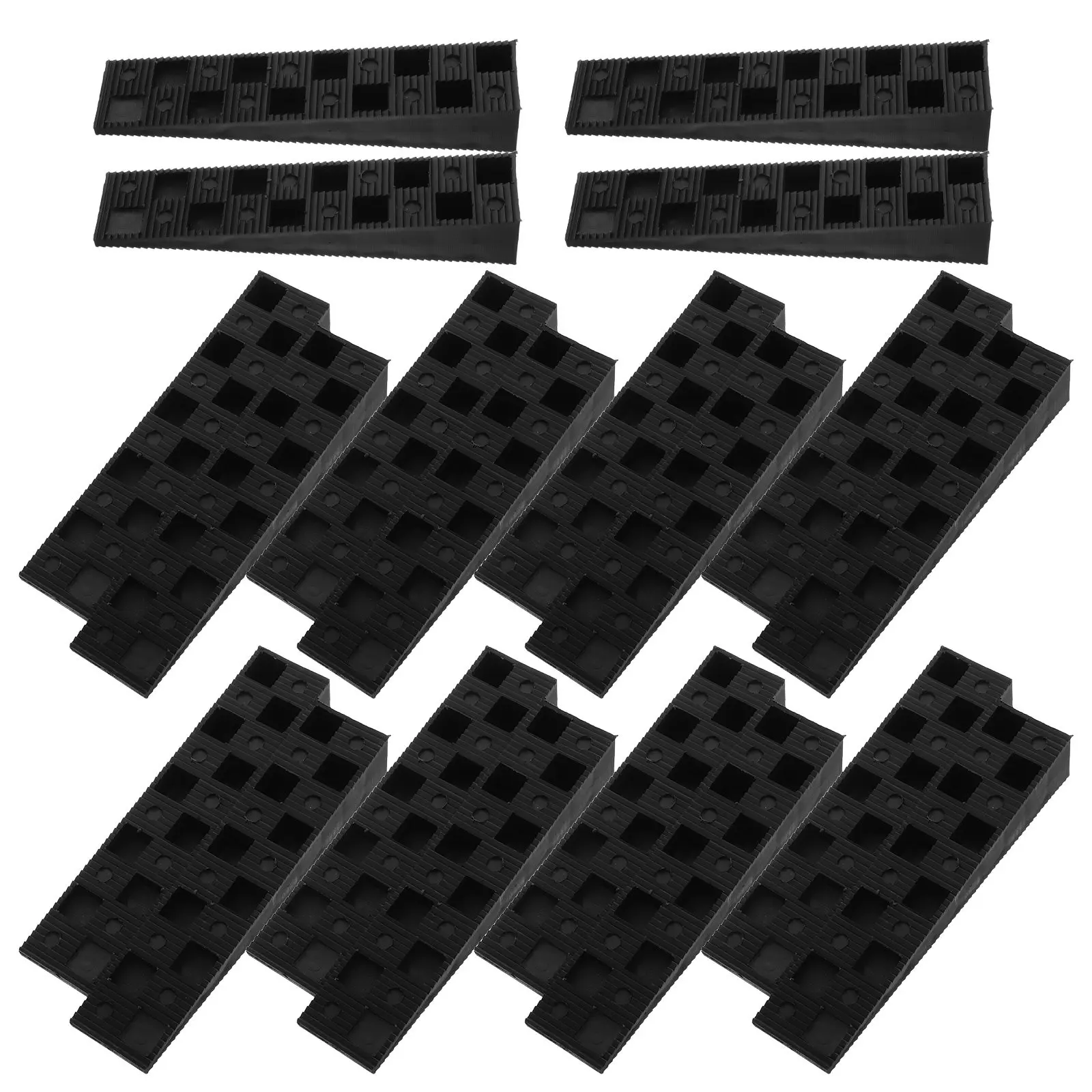 20 pièces de cale de nivellement réglable en plastique pour l'installation de portes et fenêtres, entretoises d'alignement pour la construction