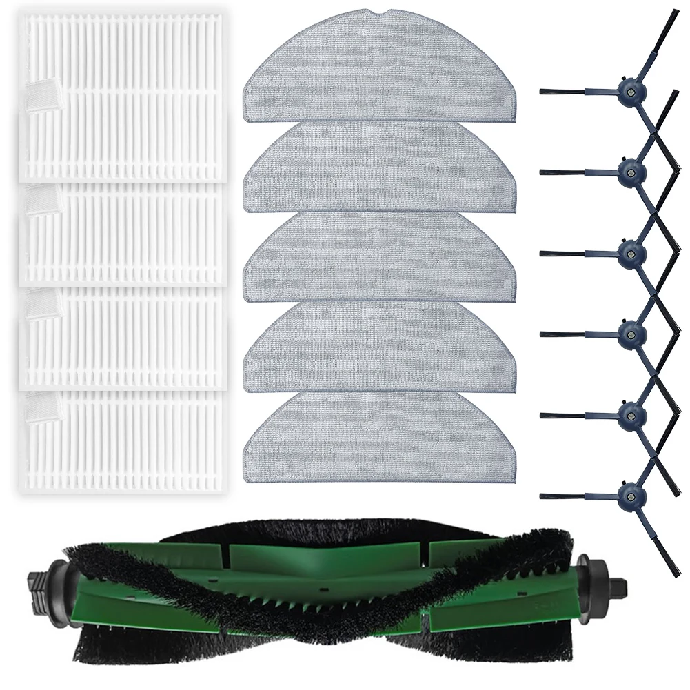 

For Conga 8490 And For Ultimate Ultra Power Home Vacuum Cleaners: 1 Main Brush, Side Brush, Filter, And Mop Set