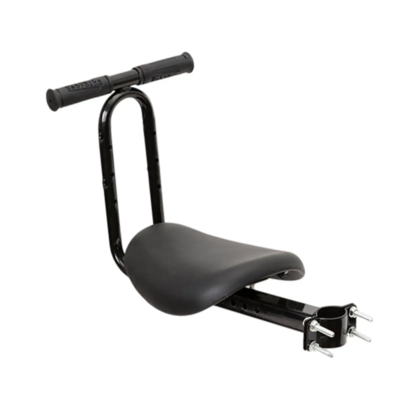 Child Bike Front Mount Metal Seat Padded Cushion Accessory for Mountain Road Bicycle Riding