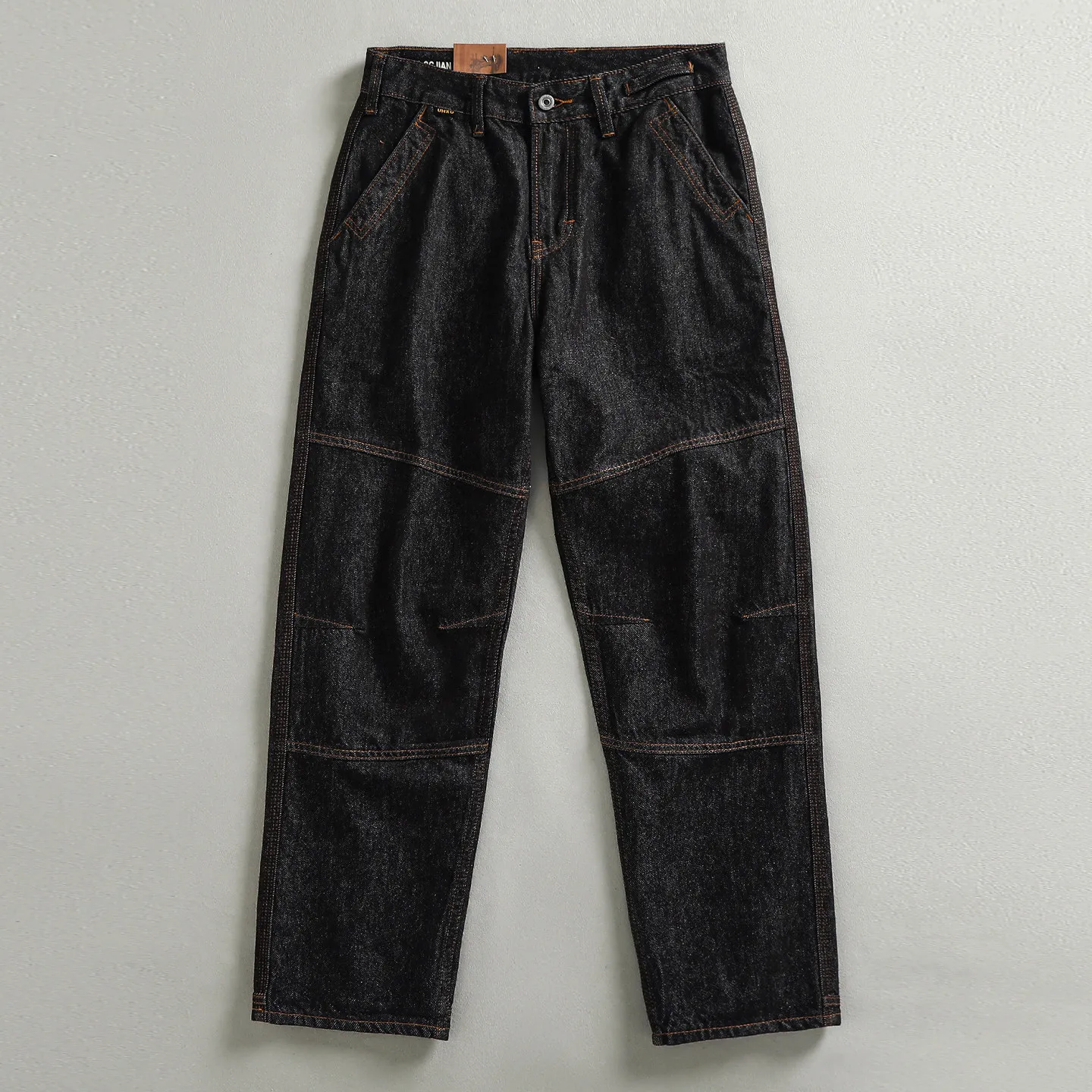 

Spring New American Retro Heavyweight Woven Twill Cargo Pants Men's 100% Cotton Fashion Multi-pocket Straight Casual Trousers