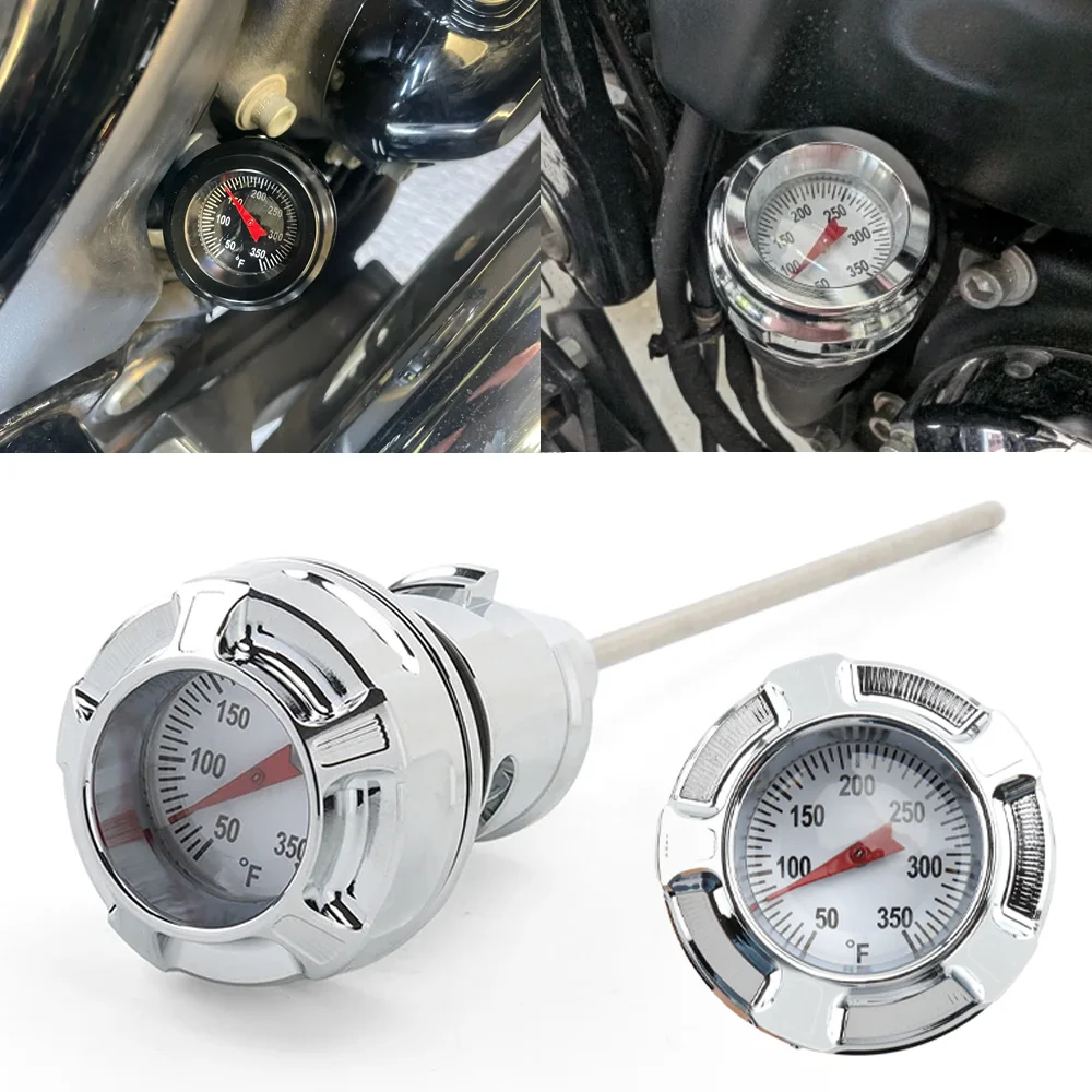 

Motorcycle Aluminum Oil Temperature Dipstick for Harley Softail Breakout FXBRS FXBR Deluxe FLDE Fat Street Bob FXBB 2018-2024