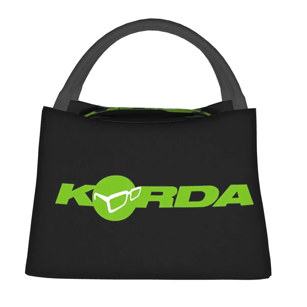 Korda Fishing Logo Lunch Bags Insulated Bento Box Resuable Lunch Tote Picnic Bags Cooler Thermal Bag for Woman Kids Travel