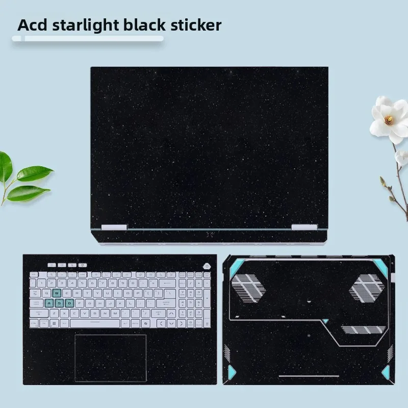 for 2024 ASUS TUF Gaming A16 F16 A15 FX607 FA607 FA507 Laptop solid color body skin sticker scratch-proof shell protective film