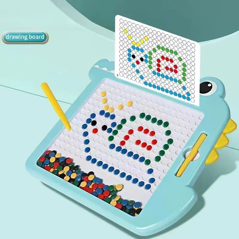

Kids Magnetic Drawing Board Crocodile Dinosaur Writing Board Creative Drawing Booklets Pattern Educational Montessori Toy Gift