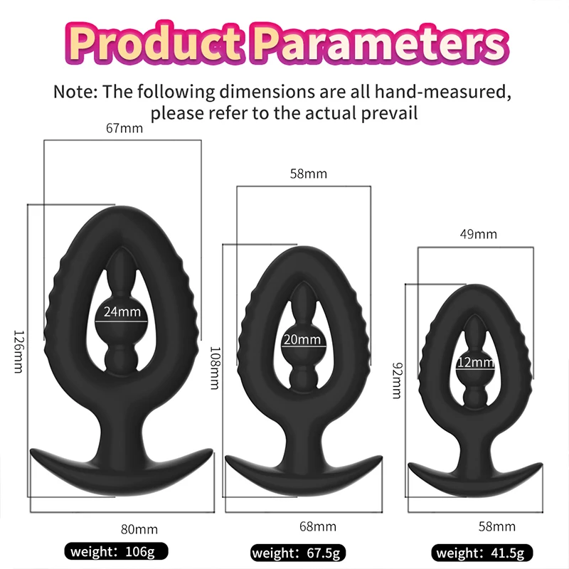 Silicone Hollow Anal Plug Outdoor G-point Stimulation Prostate Massage Anus Vagina Dilator Butt Plug Sex Toys For Woman Men Gay