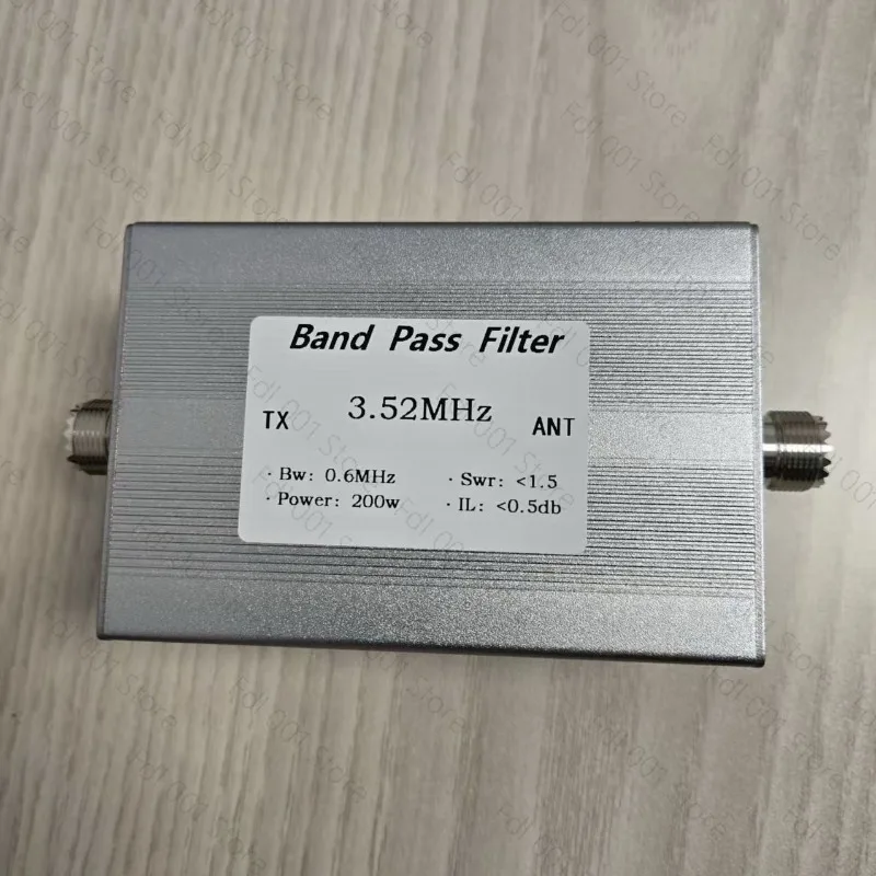 3.52MHz 80m Band Pass Filter BPF Anti‑interference Module Improve Receiving Sensitivity 200W for Radio Communication Equipment