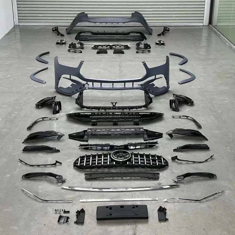 

Auto Modification Conversion Body Kit for W167 GLE 2019-2023 Upgrade to 2024 GLE53 Front Rear Bumper