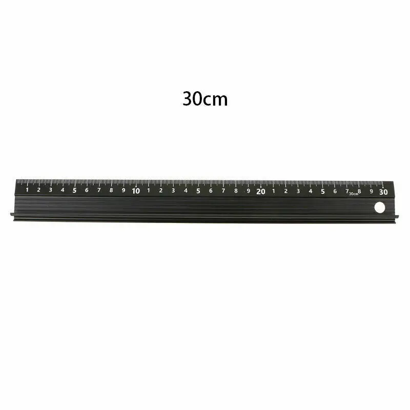 20/30/45cm Thickened Ruler Non-Slip Art Measuring Drawing Tool Protective Square Ruler School Stationery Supplies Craft Marking