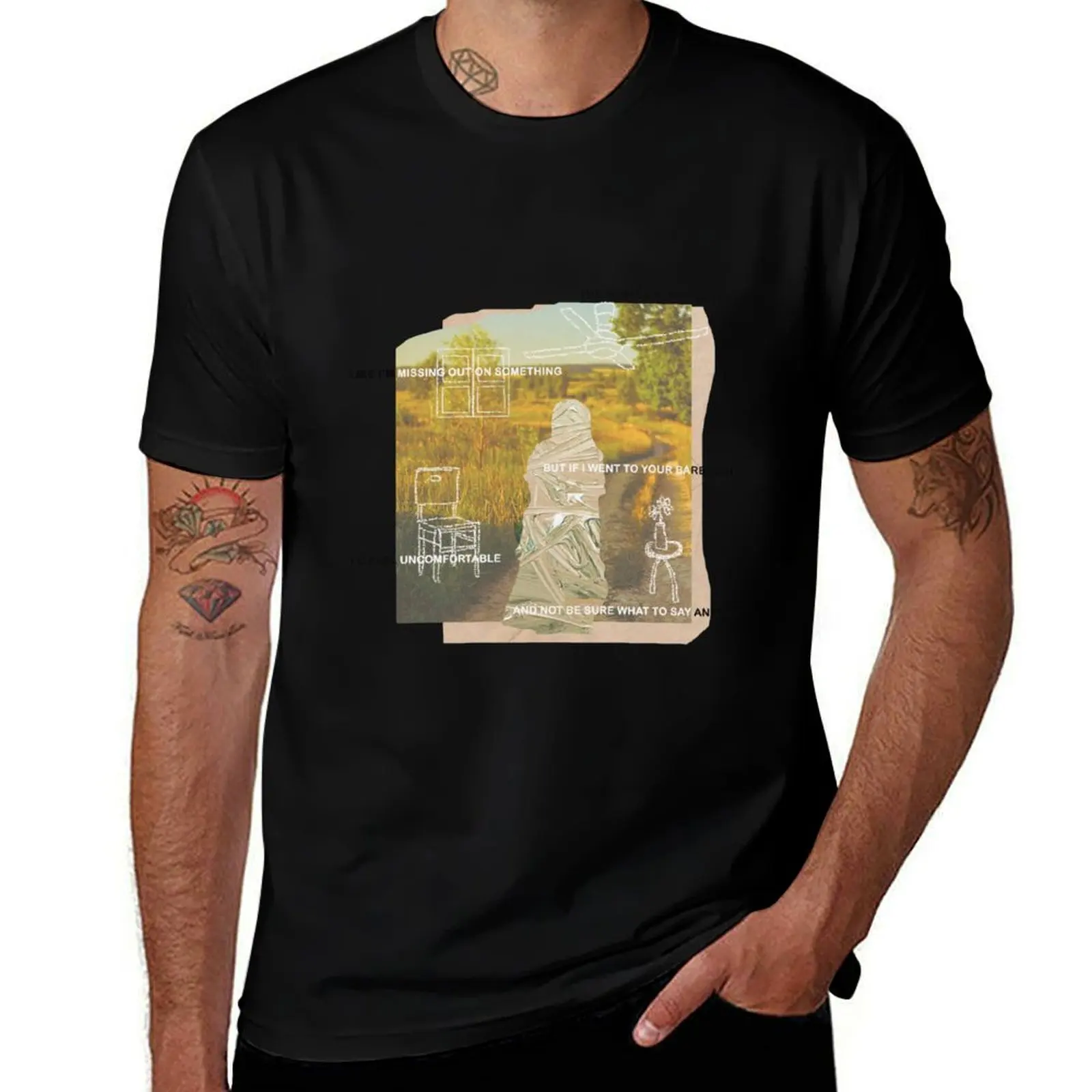 i do this all the time // collage art T-Shirt t shirts for man graphic vintage cotton t shirts high quality T-Shirt