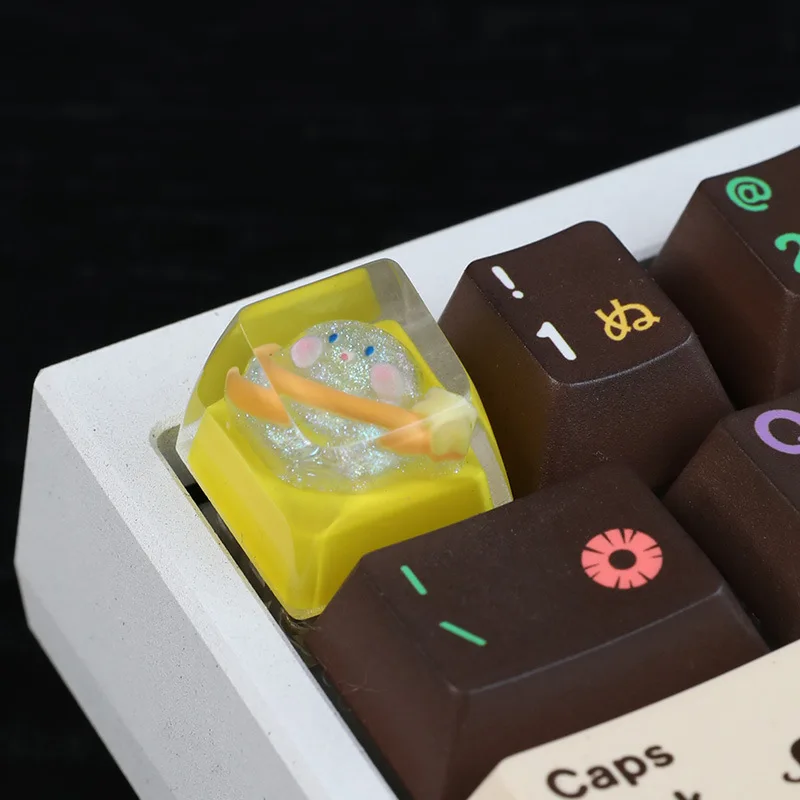 

Personalized Design Resin Keycap Planet Epoxy Keycap High Transparent Cute Mechanical Keyboard Cap