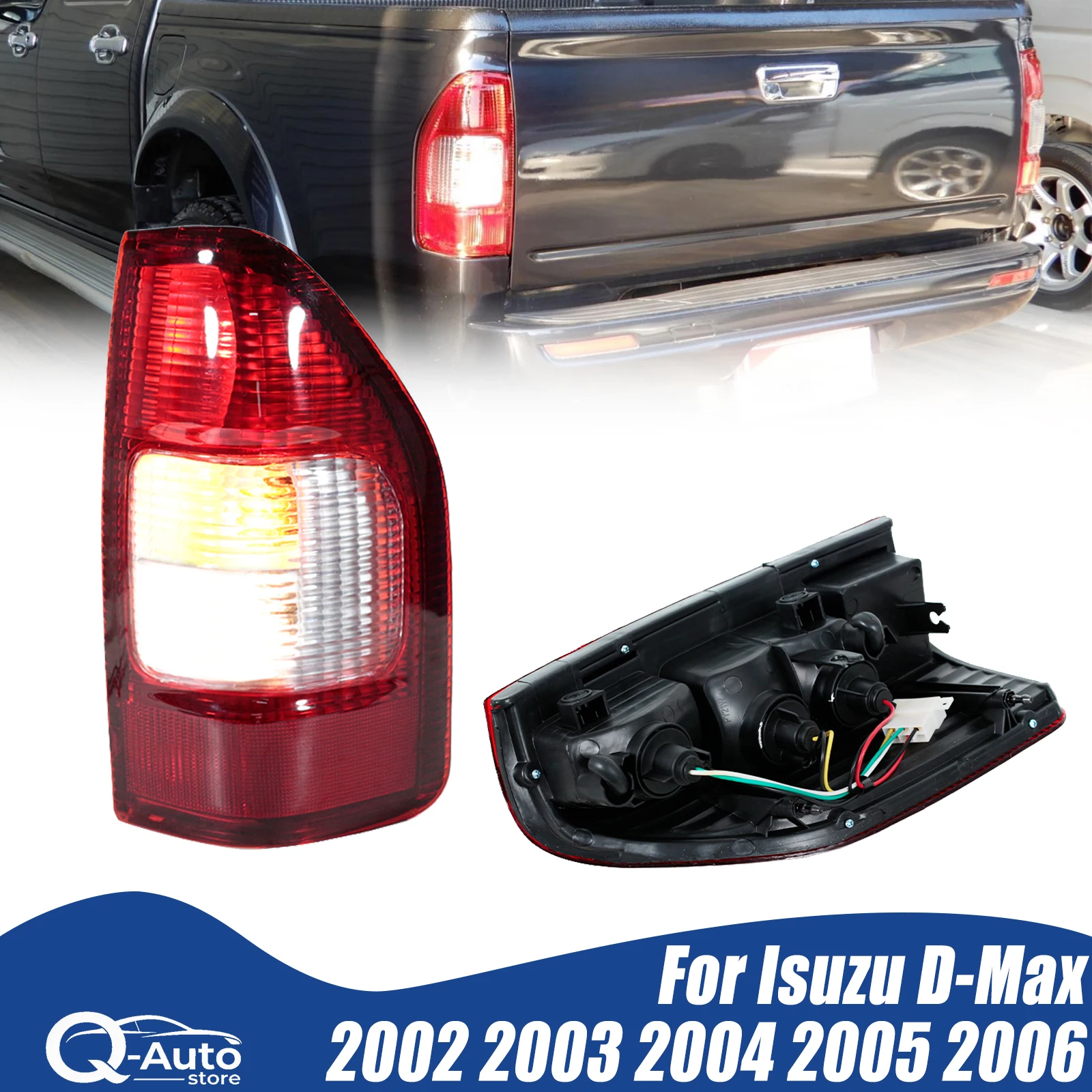 Luz Trasera para Auto, Luces de Señalización, Luz de Freno para Isuzu D-Max Dmax 2002 2003 2004 2005 2006, Accesorios para Auto