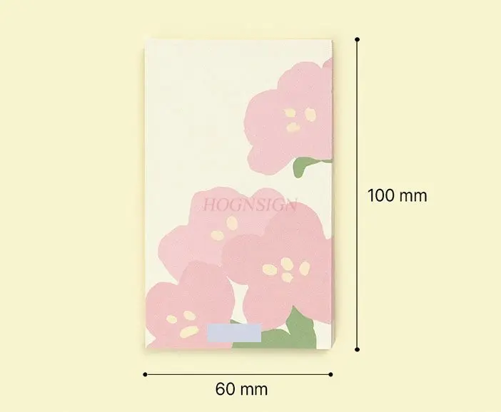 

5 листов художественных цветов, фруктовых сообщений, памятных заметок, блокнотов, бумаг