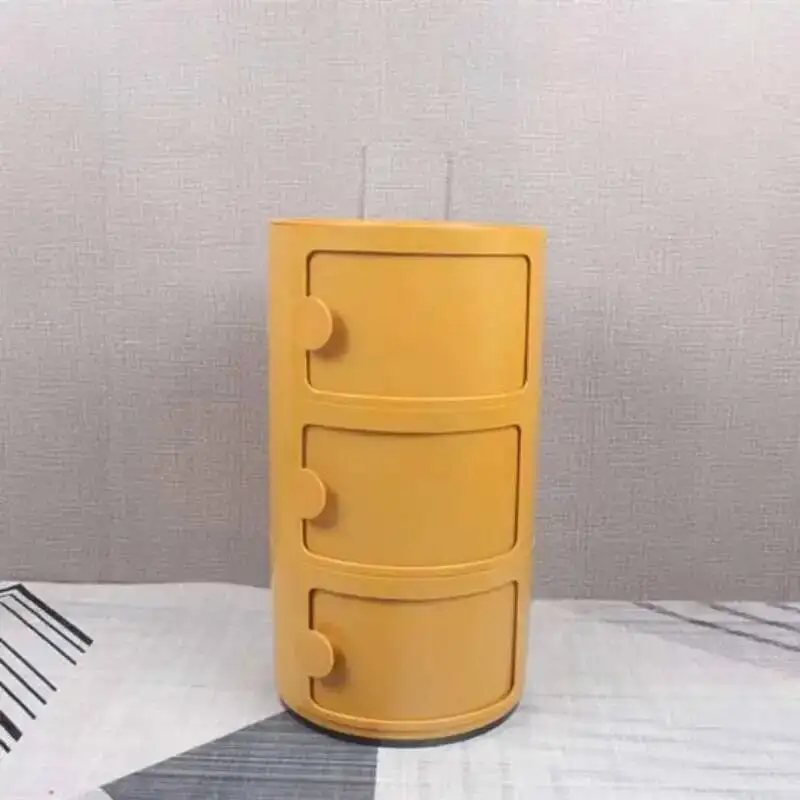 

Table Creative Nordic Small Bedside Nightstands Plastic Cabinet Modern Mini Simple Circular Mesa De Cabeceira Home Furniture WK
