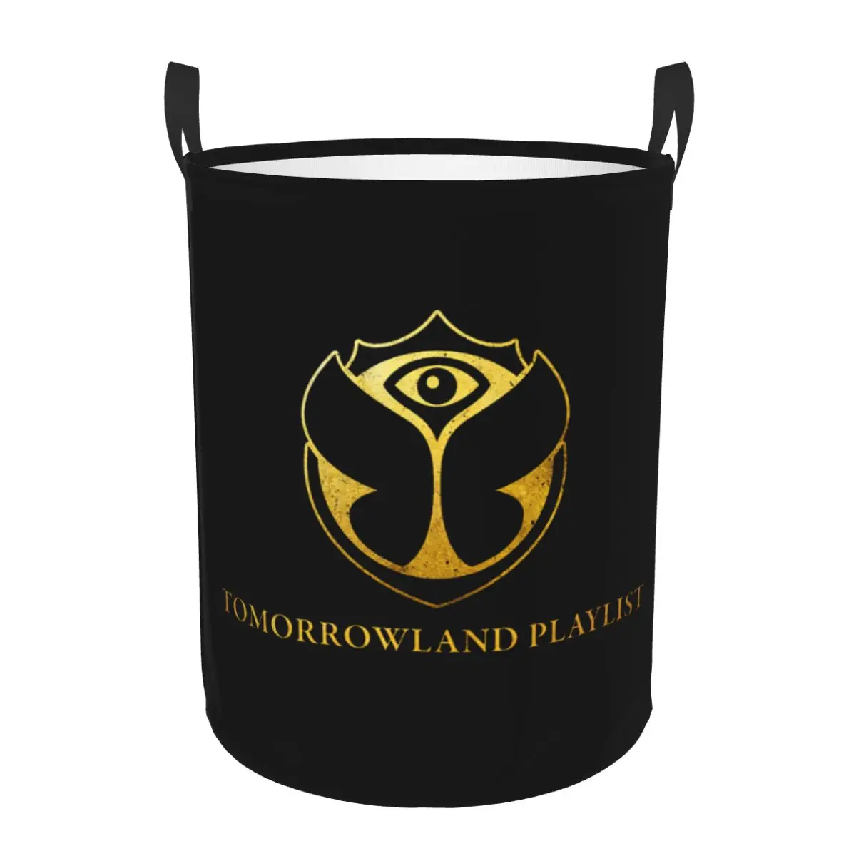 Custom Tomorrowland Laundry Basket Belgian Electronic Dance Music Festival Clothes Toy Hamper Storage Bin for Kids Nursery