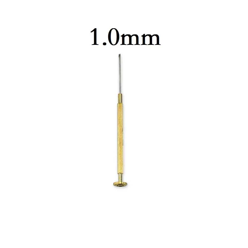 1 buah obeng Slot presisi 1.0/1.2/1.4/1.6mm, pisau datar untuk jam tangan, aksesori alat perbaikan sekrup lepas pasang ponsel