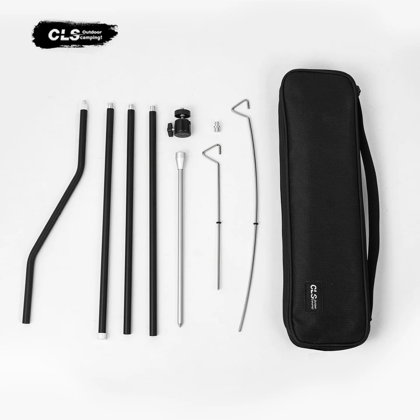 CLS جديد مزدوج هوك رف معلق في الهواء الطلق ضوء الرف التخييم دعامة إضاءة التخييم تركيبة إضاءة التخييم حامل مصباح معلق #5