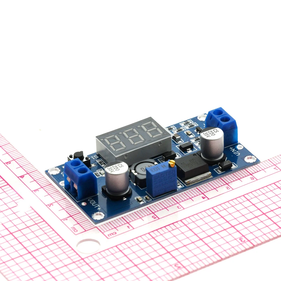 LM2596 Buck Convertidor Pantalla LED 4-40V a 1,3-37V Regulador - imagen 3