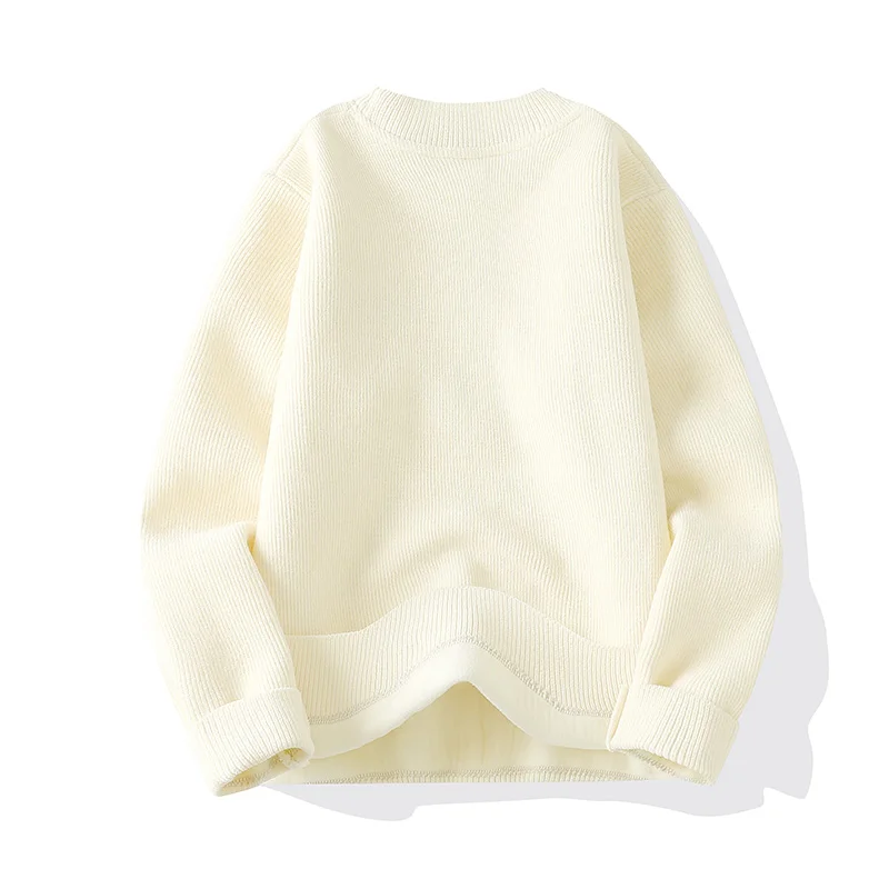 Pullover Thick Sweatshirt New Knitwear Crew Neck Fashion Top Winter Bottoming Shirt Knit Sweater Jacket Tracksuit Autumn Clothes