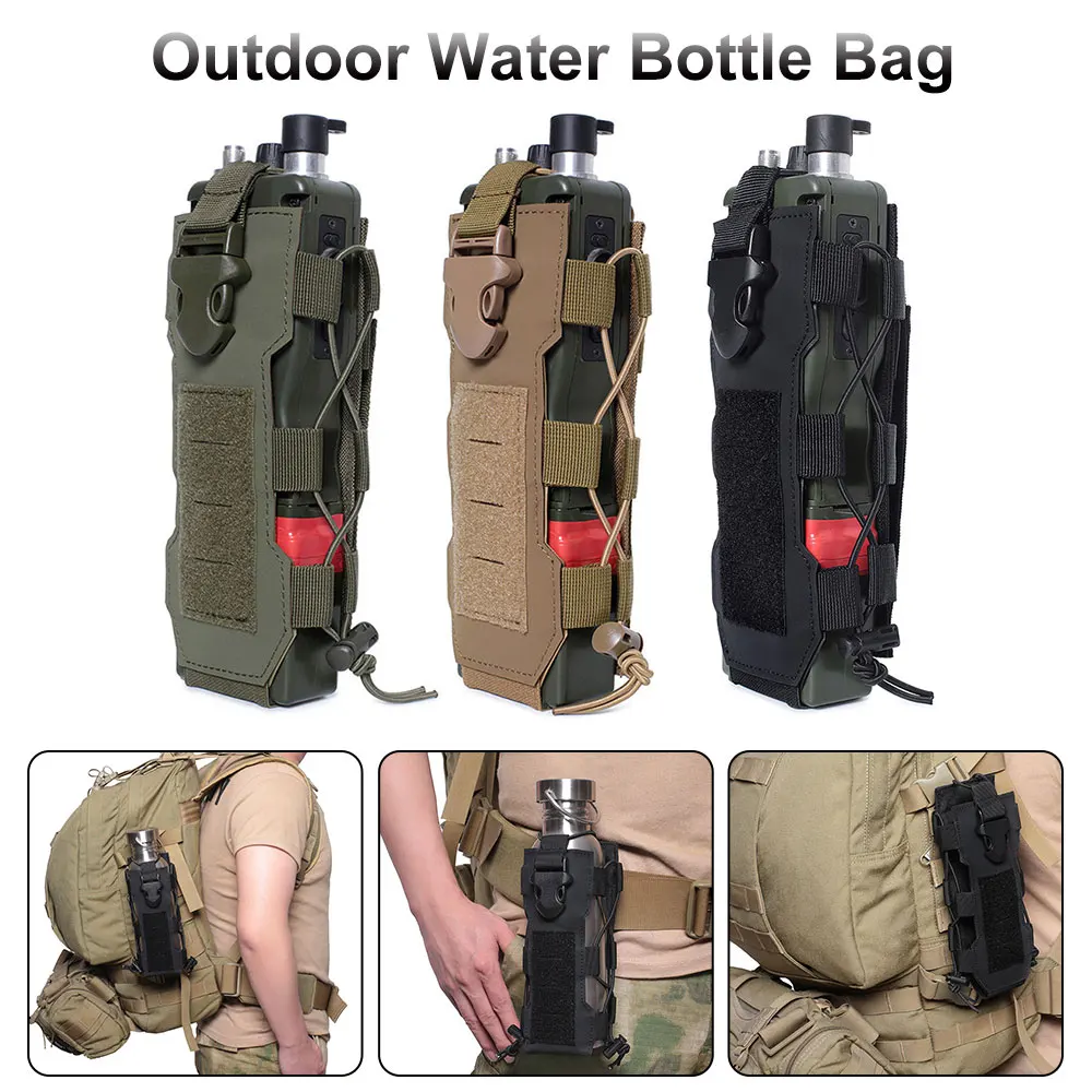 Outdoor Molle etui na butelkę wody sprzęt czajnik talia torba na ramię sportowa torba na butelkę wody dla fanów armii wspinaczka Camping