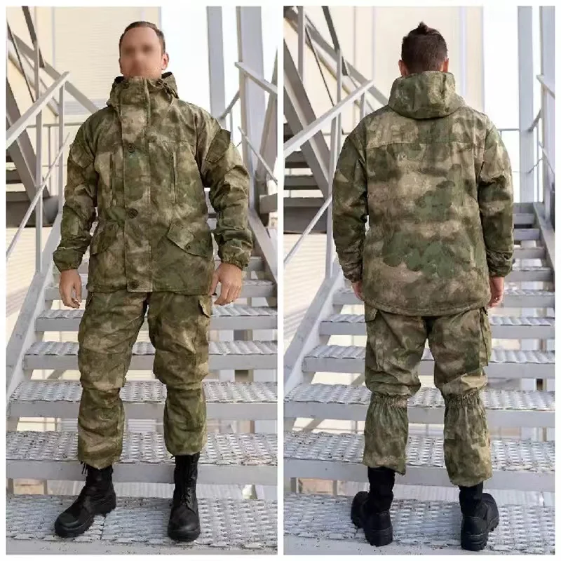 Tactical Uniform Military Clothes Camouflage Suit Hunting Uniform Camo Men's Sets Work Clothing Shirt+Cargo Pants with Knee Pads