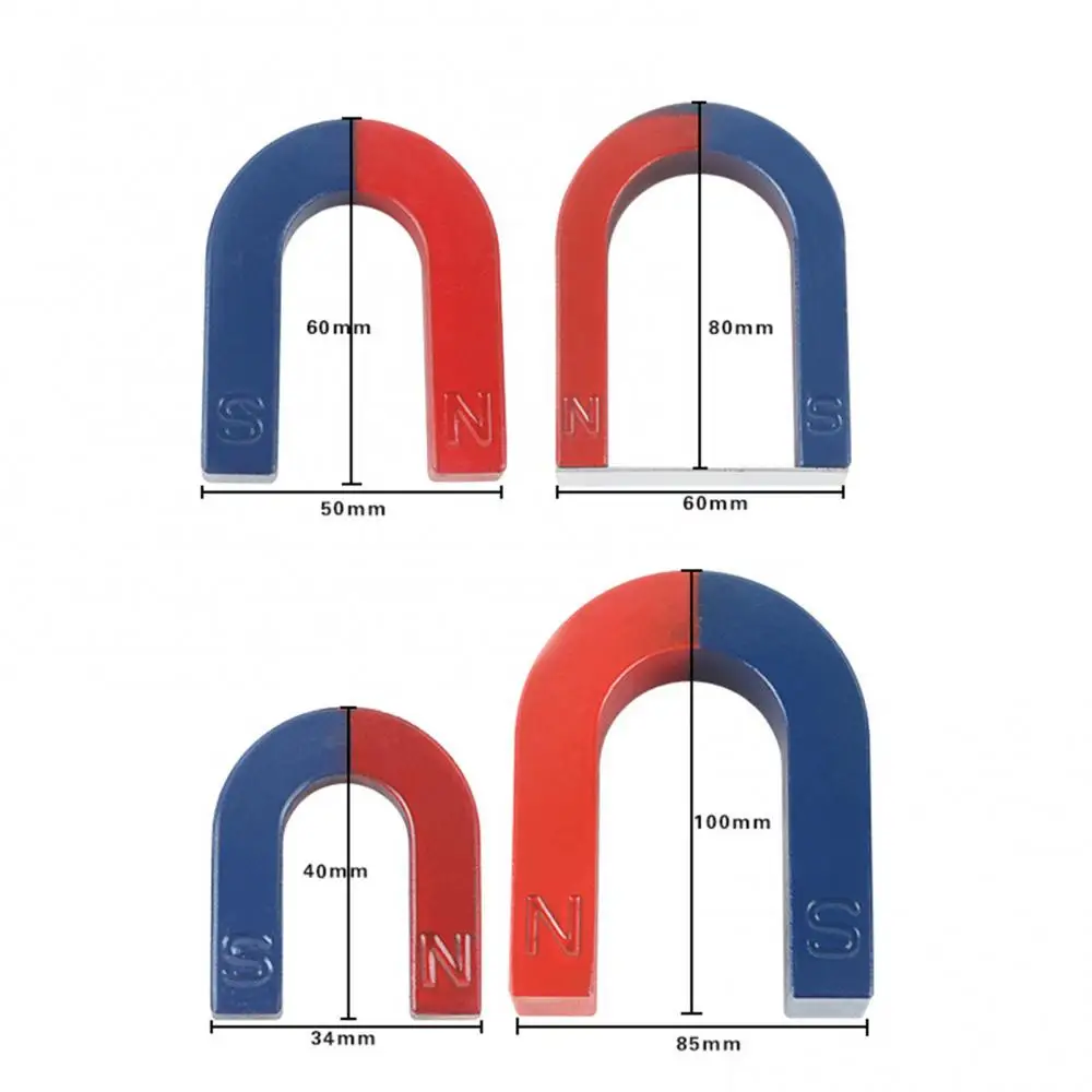 Magnet Tool 100 80 60 40mm Horseshoe U shaped Children Experiment Toy