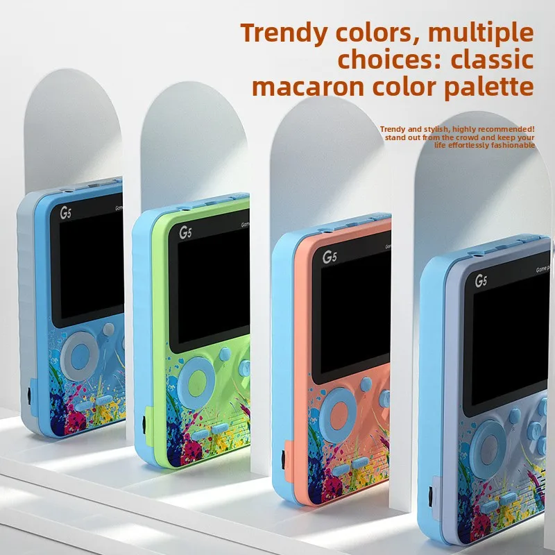 Новая портативная игровая консоль с двойным телевизором, портативная контр FC, большой экран, классическая ностальгическая ручка, портативная G5