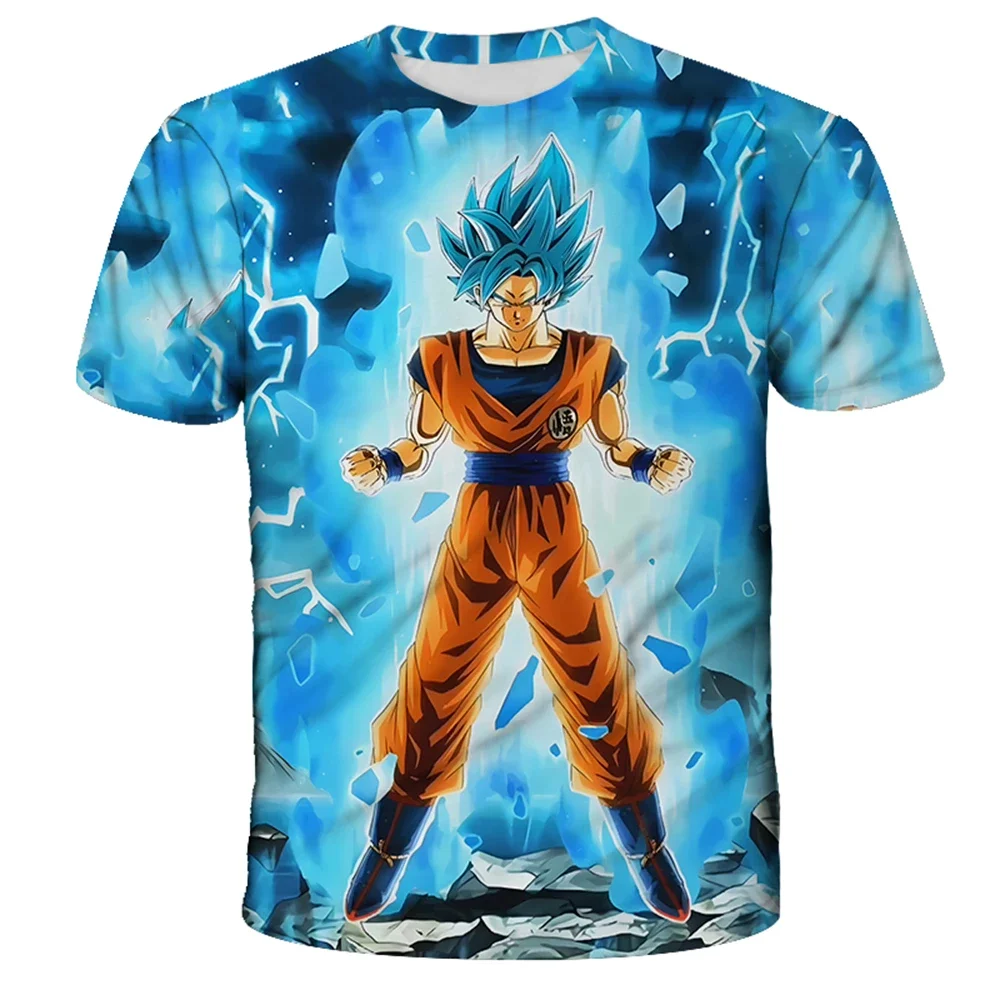 Anime Dragon Ball Son Goku 3D-Druck Kinder T-Shirt Sommer Mode Casual T-Shirt Junge Mädchen Unisex Kinderbekleidung T-Shirt Oberteil – Detail 9