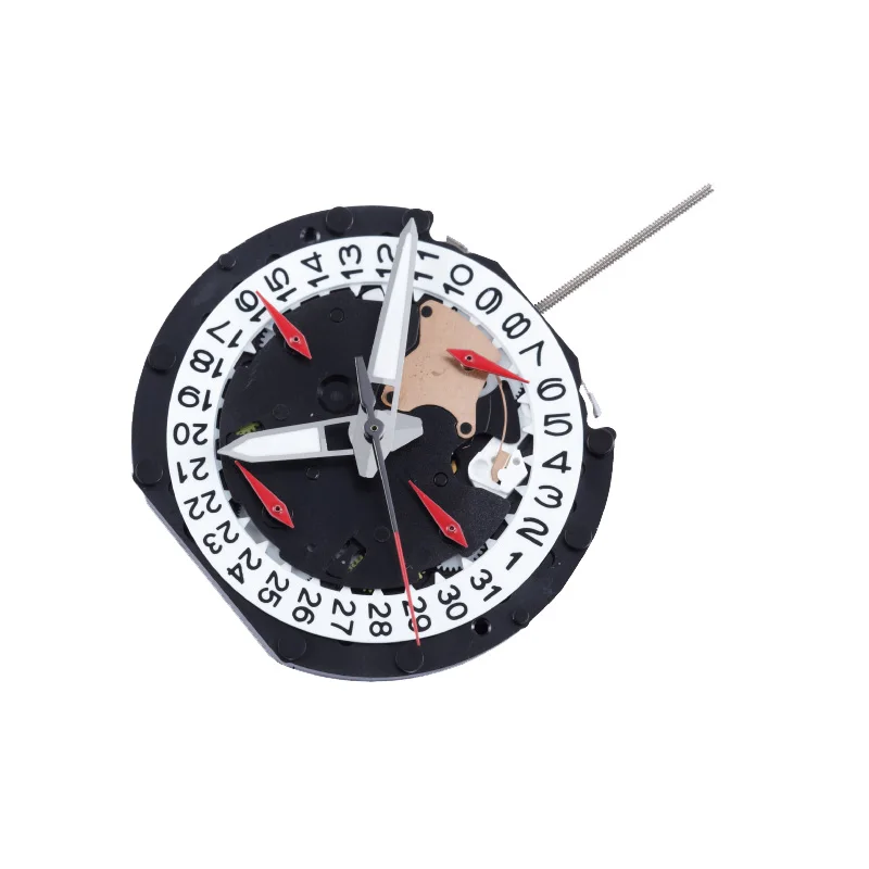 Movimento PE904 Movimento Sunon Orologio Ligne Movimento al quarzo Tre lancette con 4 occhi e data Piccolo cronografo Sec e Min, 24 ore, 1/10 Sec