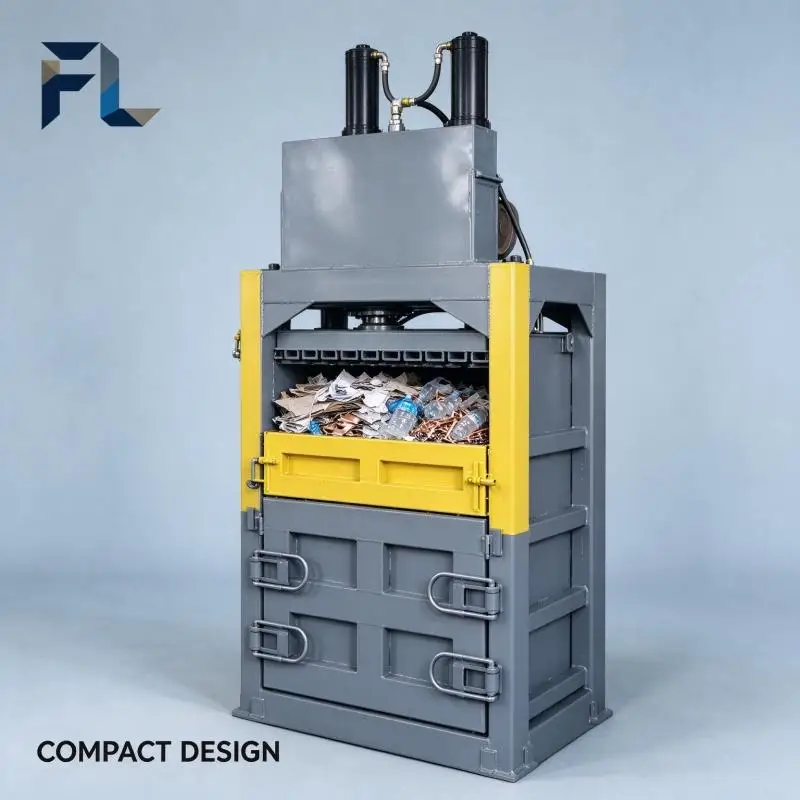 Hydraulic Baler Heavy Duty Recycling Baling Press Anti Rust Steel Body for Waste Paper Carton Processing Plant